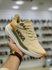Hoka Challenger 7 GTX Brown Orange  Comfortable Ligh weight Shoes