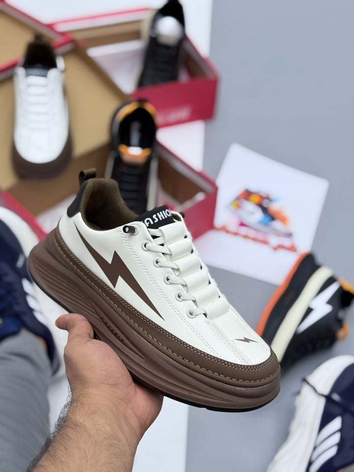 Lightning Bolt Flash Sneakers – Stylish & Comfortable Casual Shoes (3 Colors)