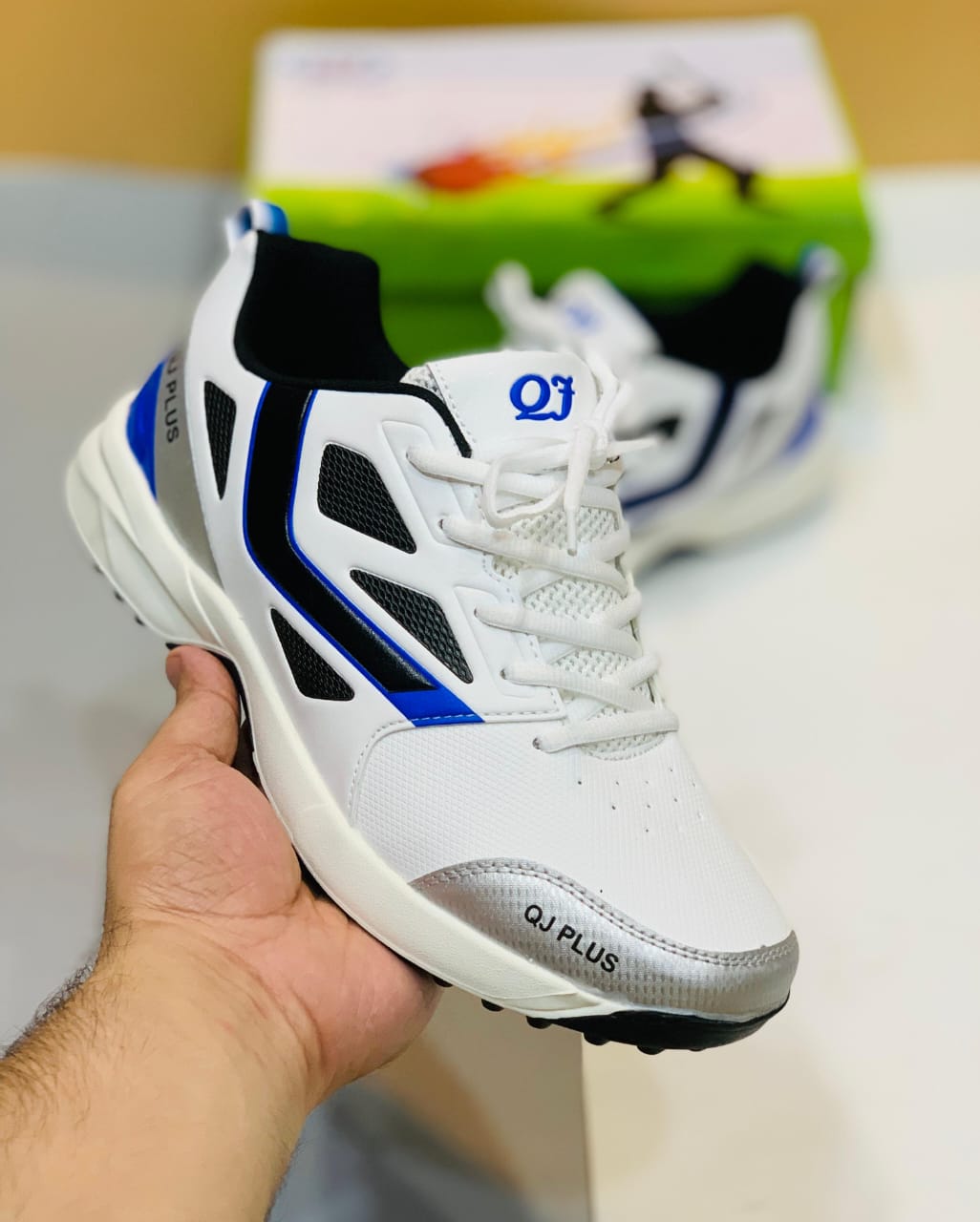 QJ Plus Men’s Cricket & Sports Sneakers – Many Diffrent Accents